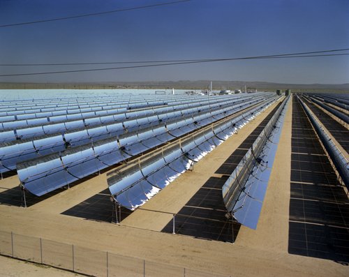 Figure 1. Parabolic Trough Concentrating Solar Collector at Kramer Junction, California